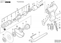 Bosch 0 607 352 101 550 WATT-SERIE Pneumatic Vertical Grinde Spare Parts